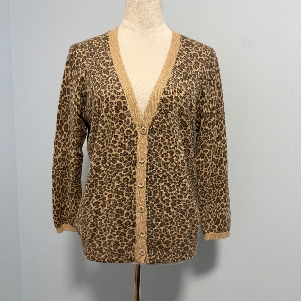 Marks&Spencer‎ Limited Collection Women’s Angora Blend Animal Cardigan Sz US 12